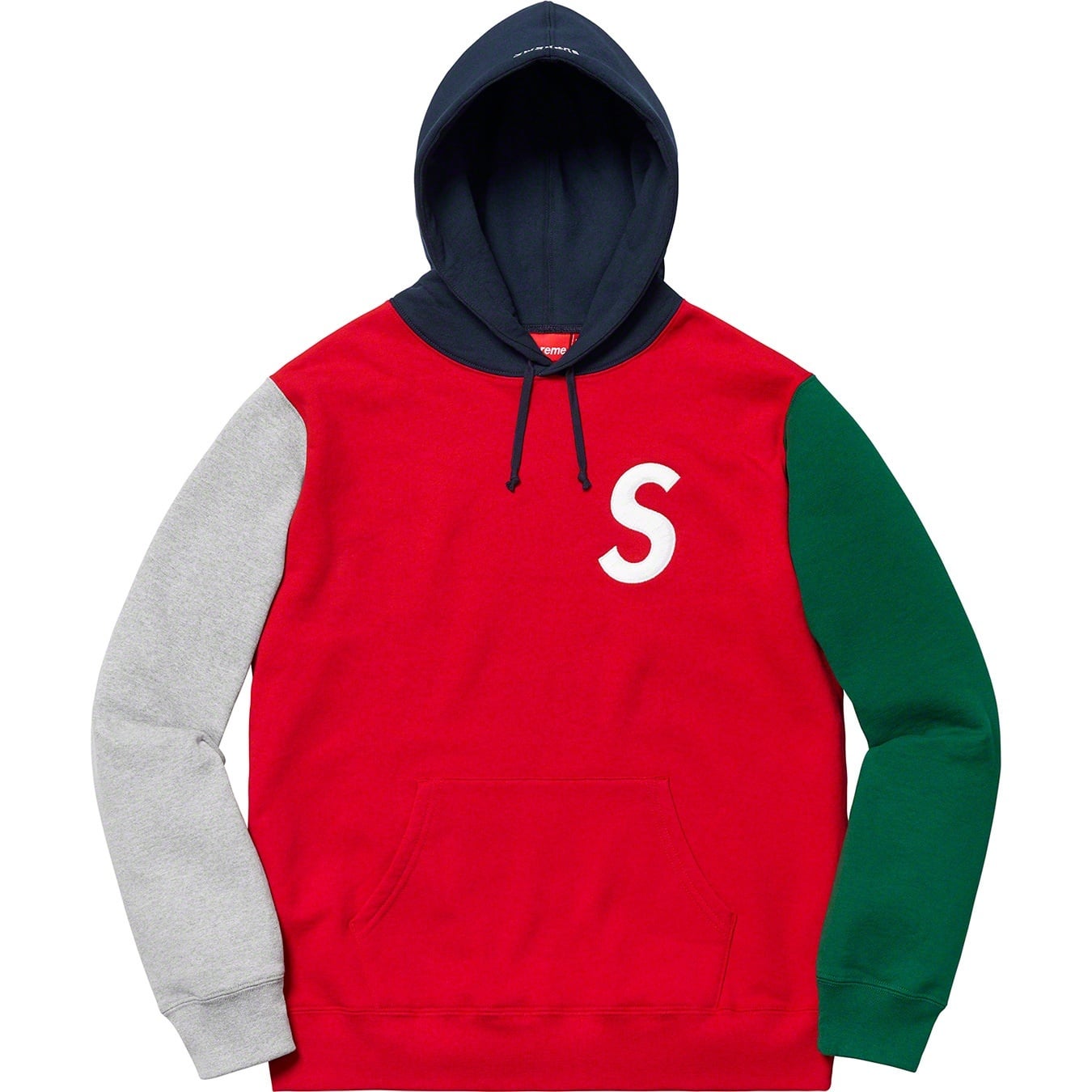 S Logo Colorblocked Hooded Sweatshirt view 5